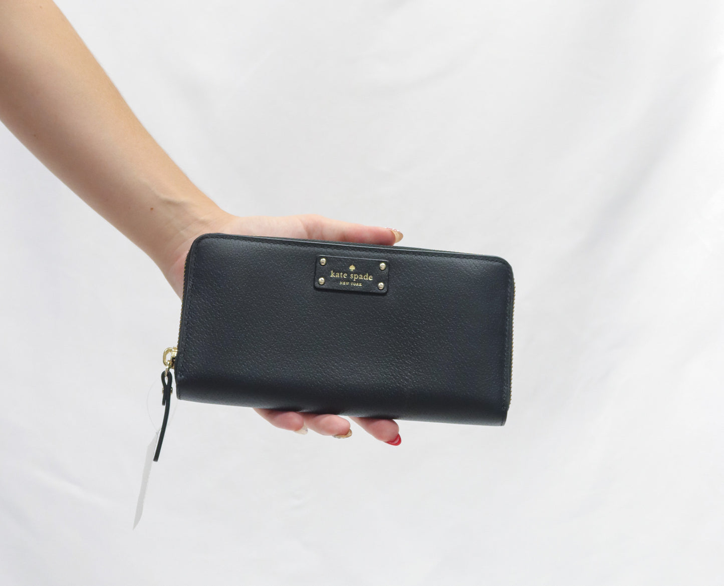 Kate Spade Black Full Zip Wallet
