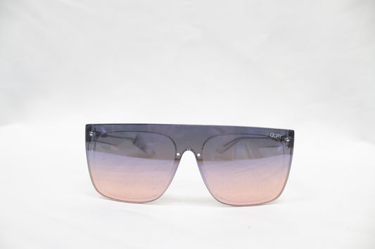 Quay Purple Glitter Sunglasses with Case