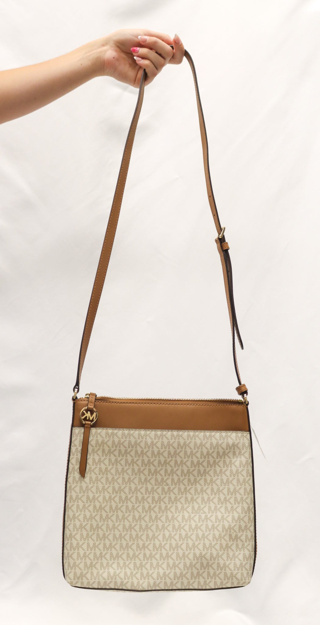 Michael Kors White Signature Crossbody