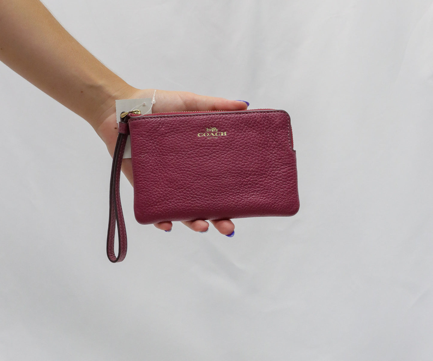 Coach Plum Wristlet