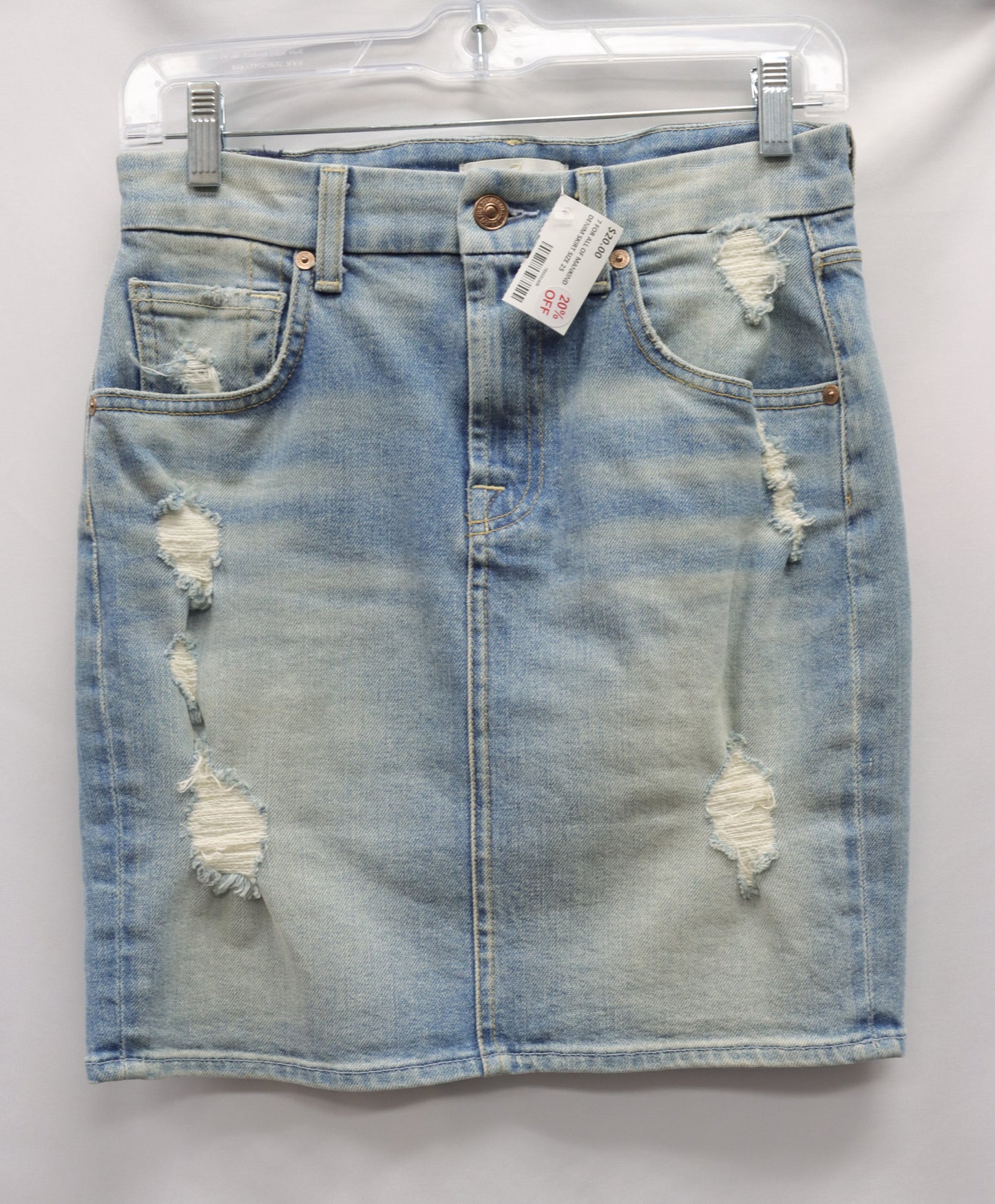 7 For All Mankind Denim Skirt Size 25
