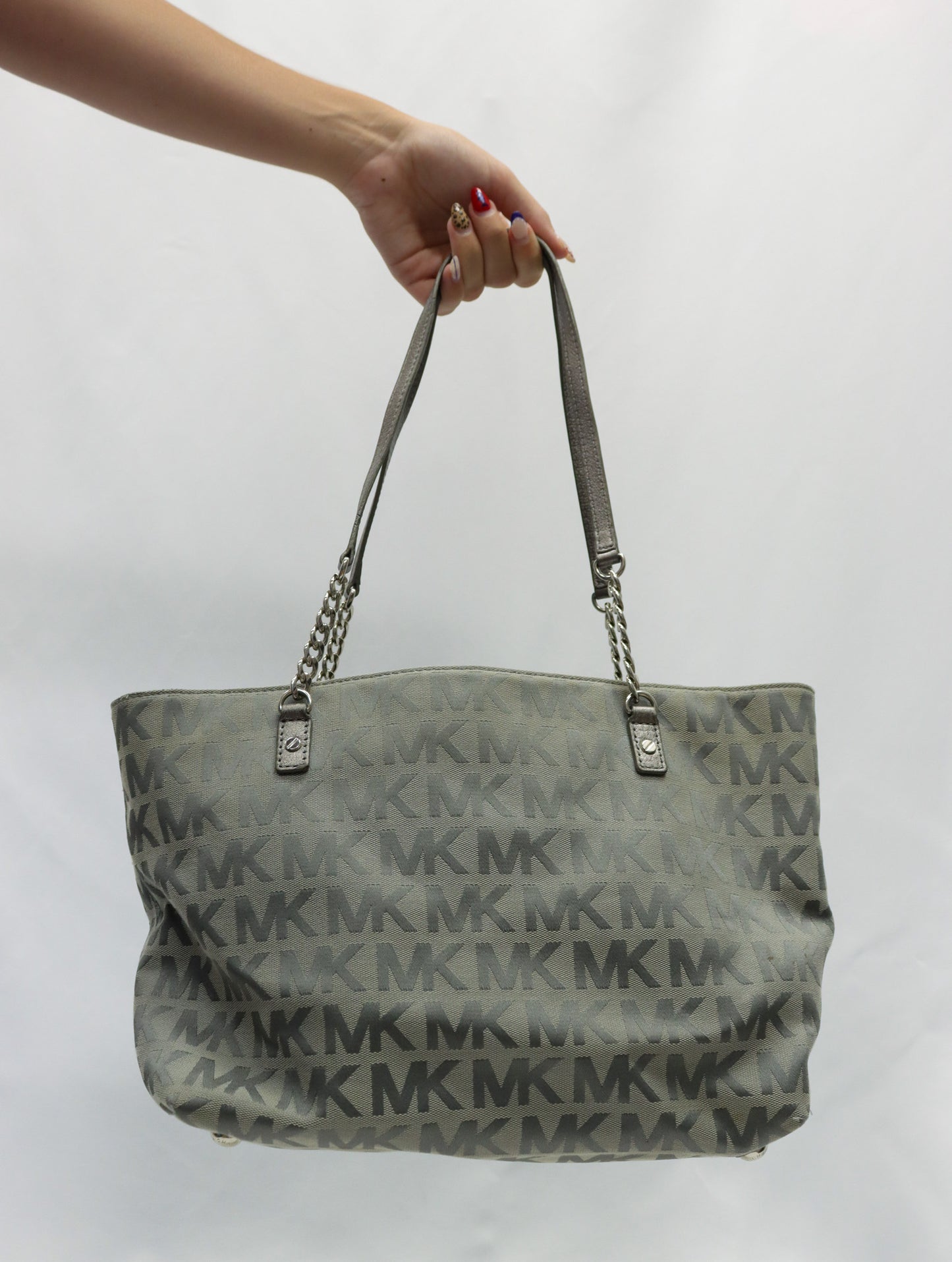 Michael Kors Silver Dome Satchel