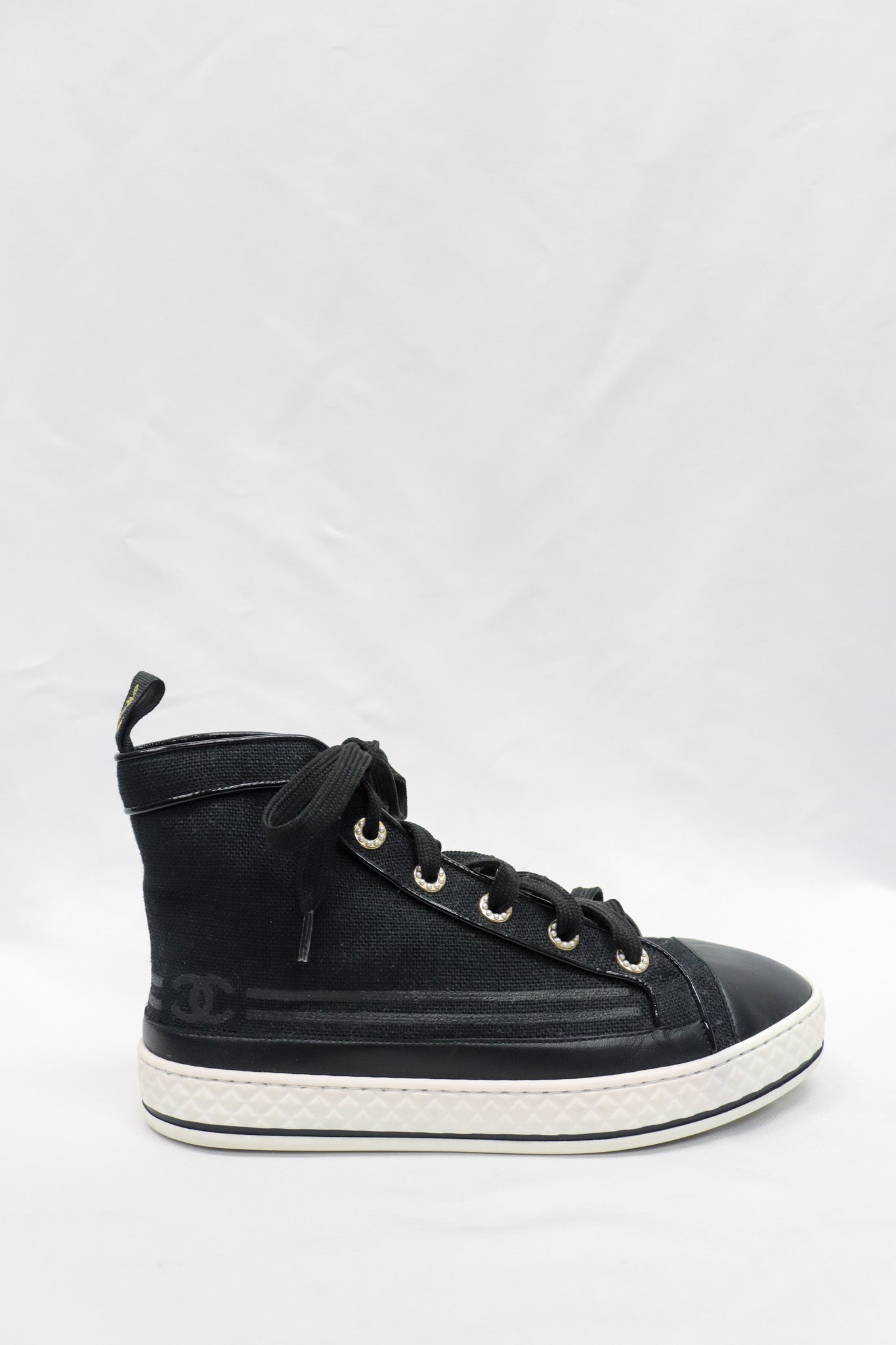 Chanel Black High Tops Size 38(8)