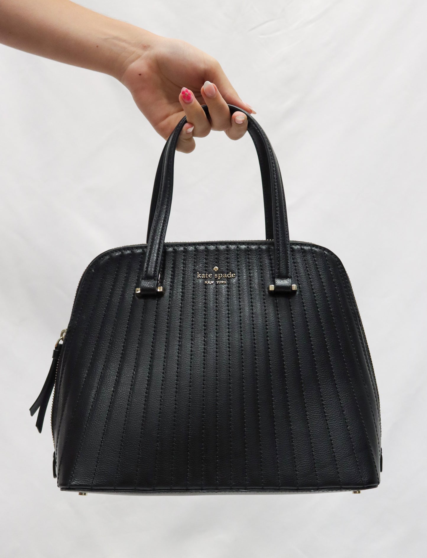 Kate Spade Black Quilted Handbag