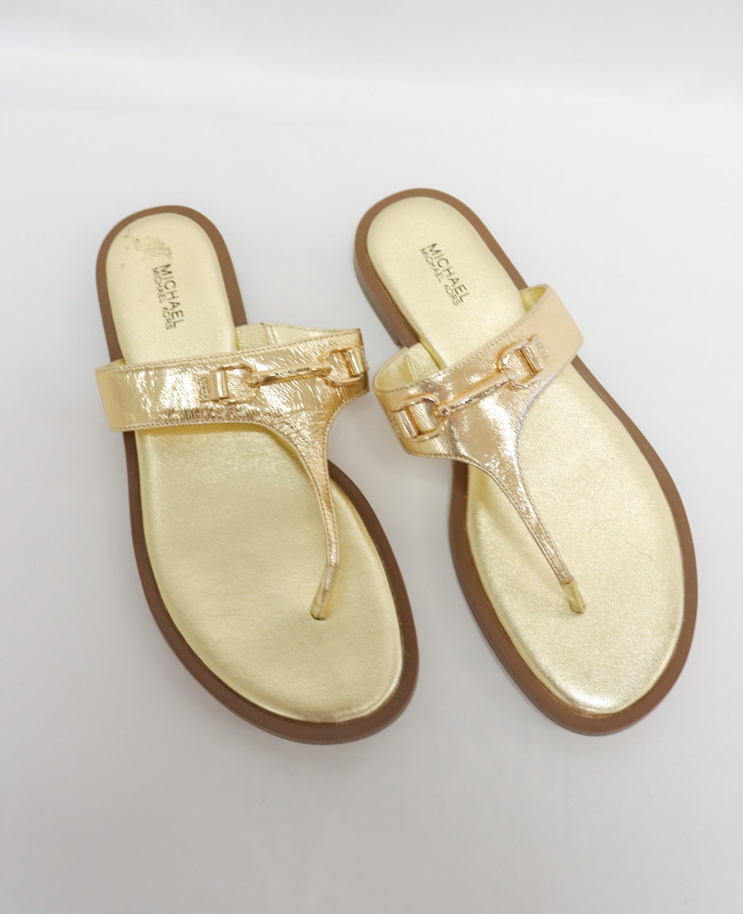 Michael Kors Gold Sandals Size 9.5