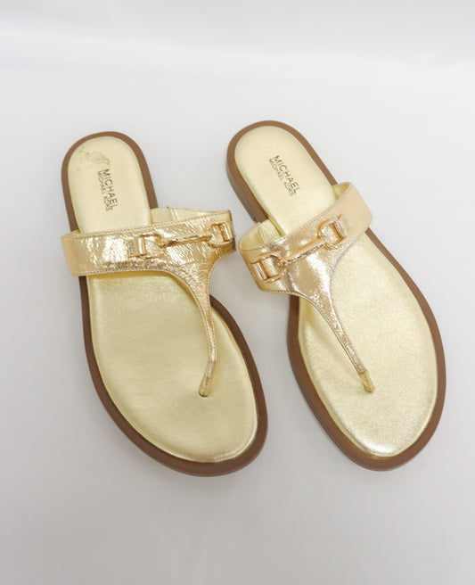 Michael Kors Gold Sandals Size 9.5