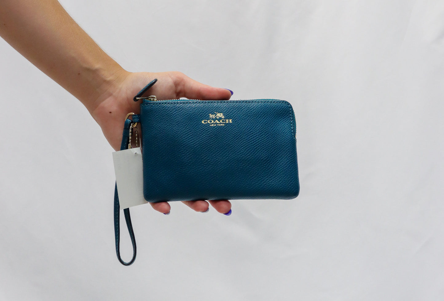 Coach Teal Wristlet