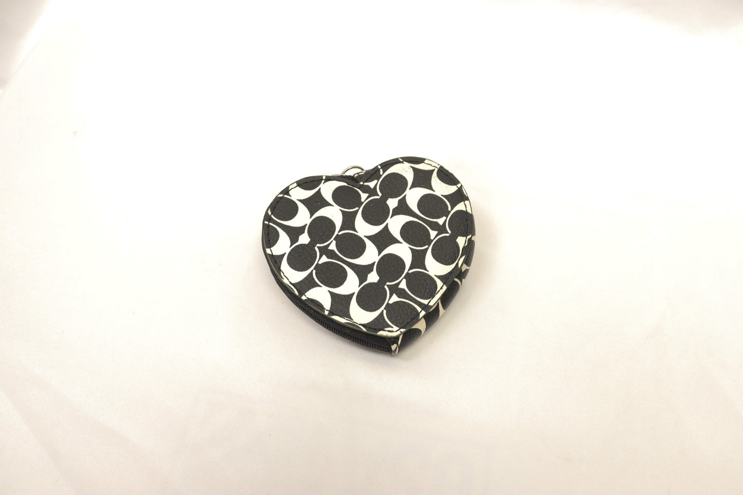 Coach Black/White Heart Wallet