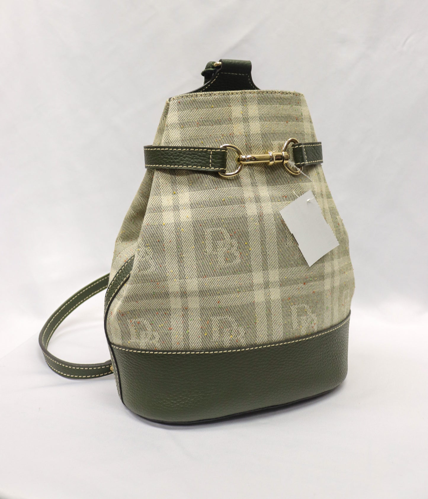 Dooney & Burke Plaid Olive Backpack