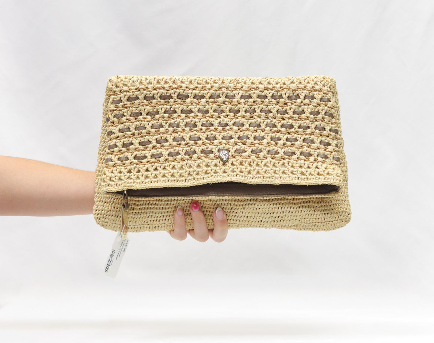 Helen Kaminski Wicker Cluth Bag