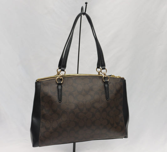 Coach Brown/Black Sig Tote NWT