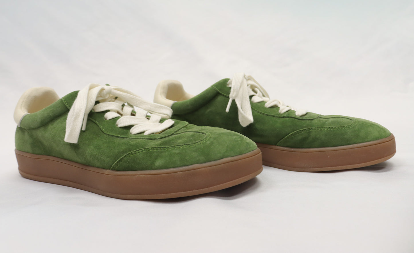Green Suede Shoes Size 9.5