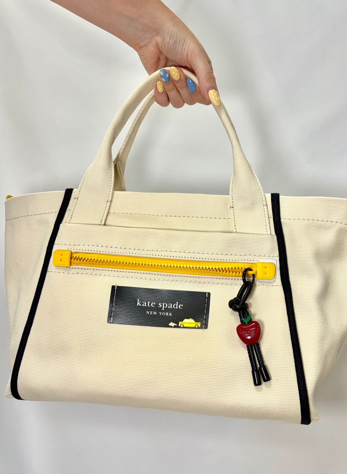 Kate Spade Taxi Canvas Tote Bag-Gently Used