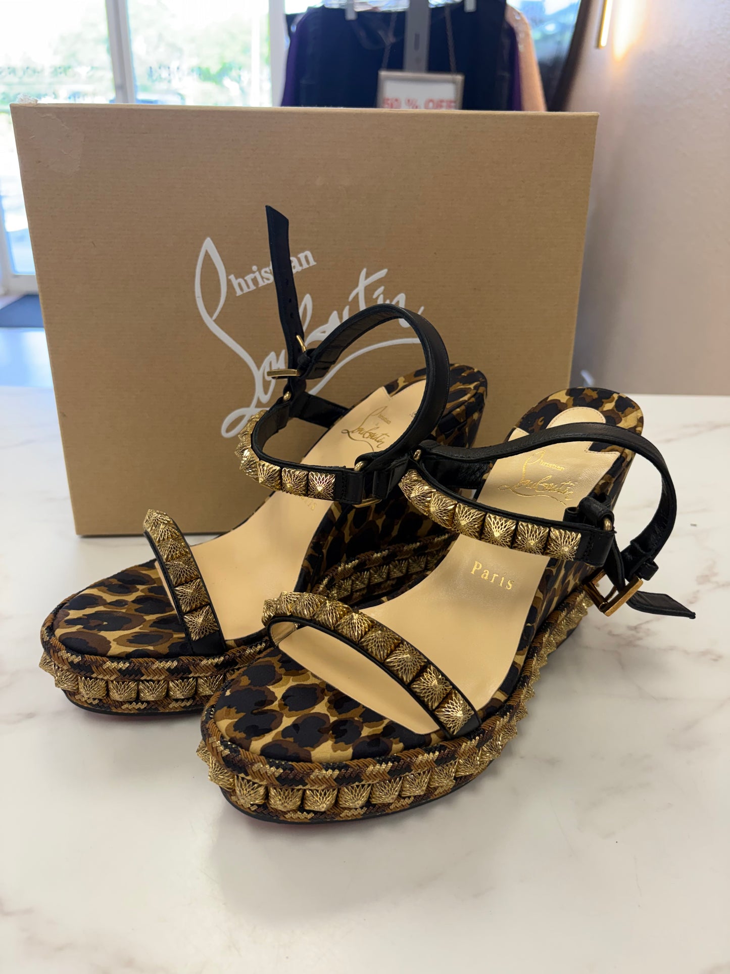 Christian Louboutin PIRA CHEETAH SIZE 39 #11
