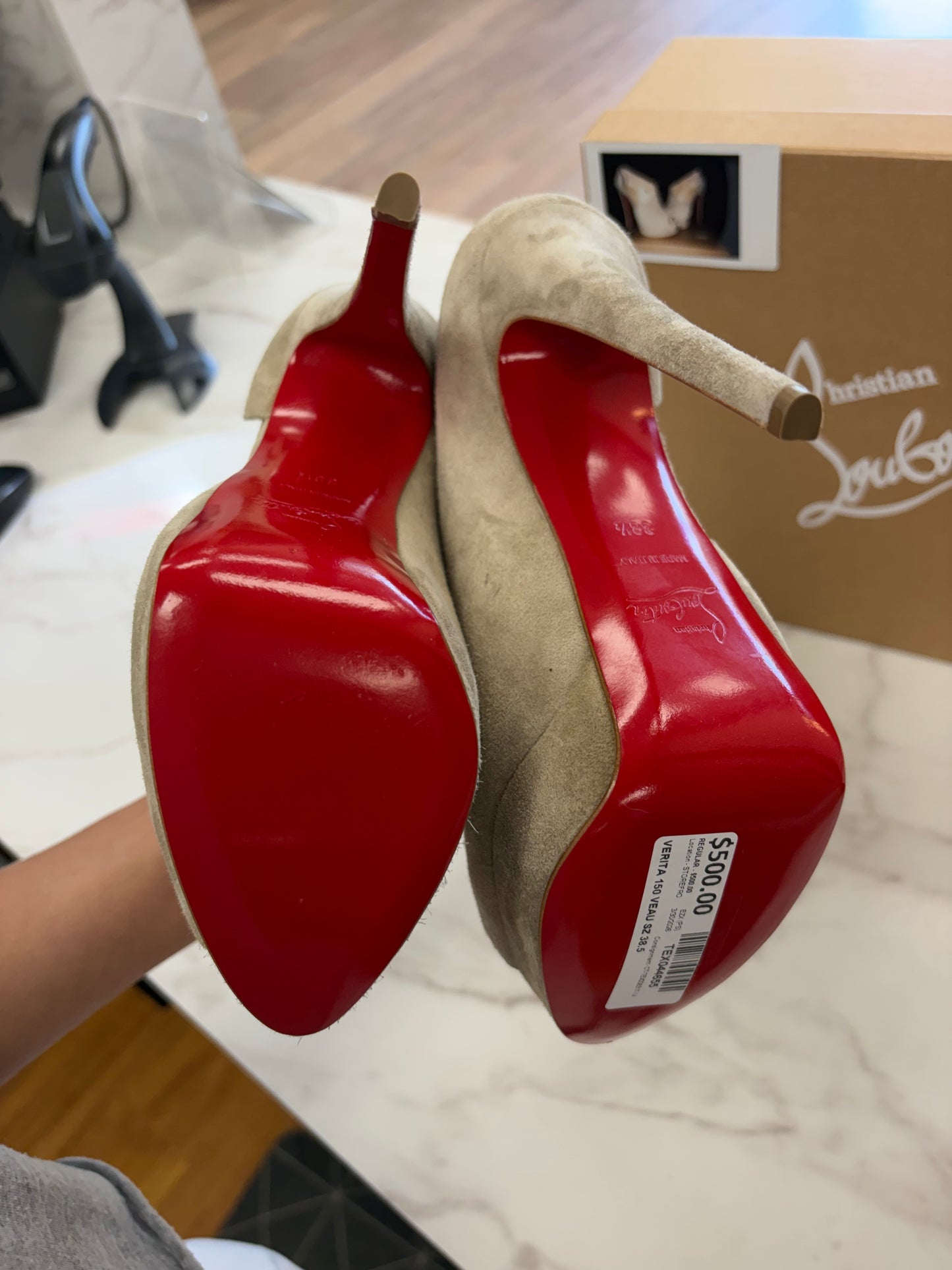 Christian Louboutin VERITA 150 VEAU SZ 38.5 #16
