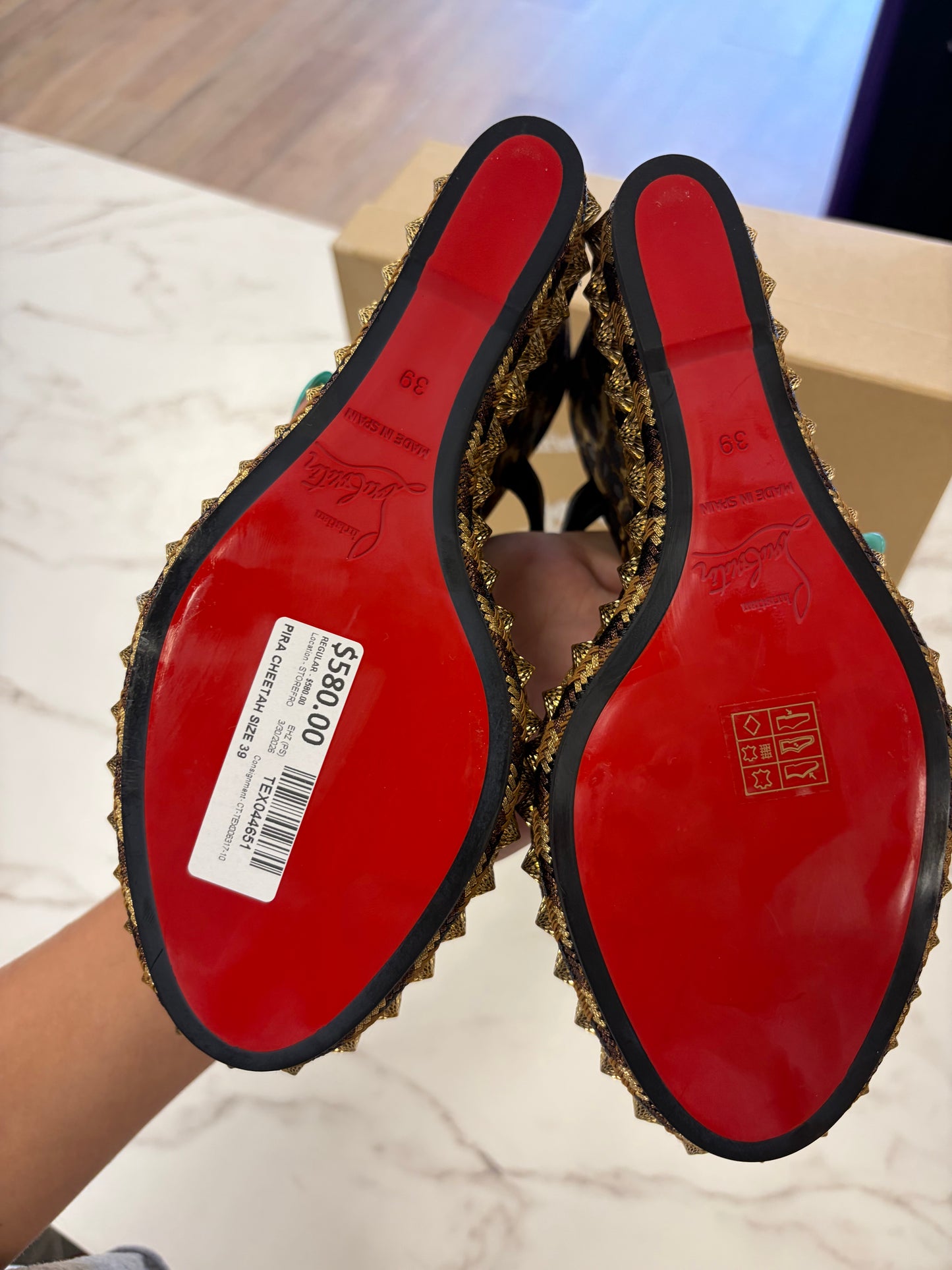 Christian Louboutin PIRA CHEETAH SIZE 39 #11