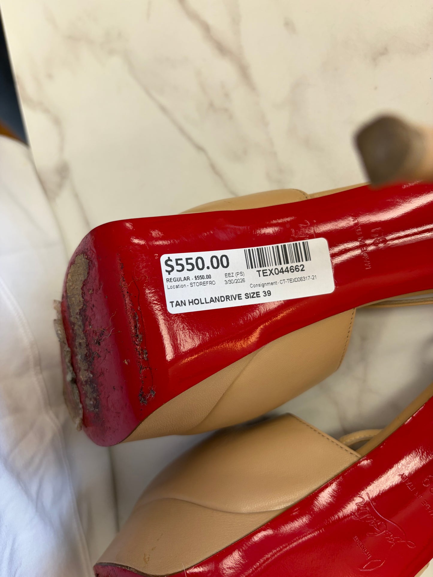 Christian Louboutin TAN HOLLANDRIVE SIZE 39 #20