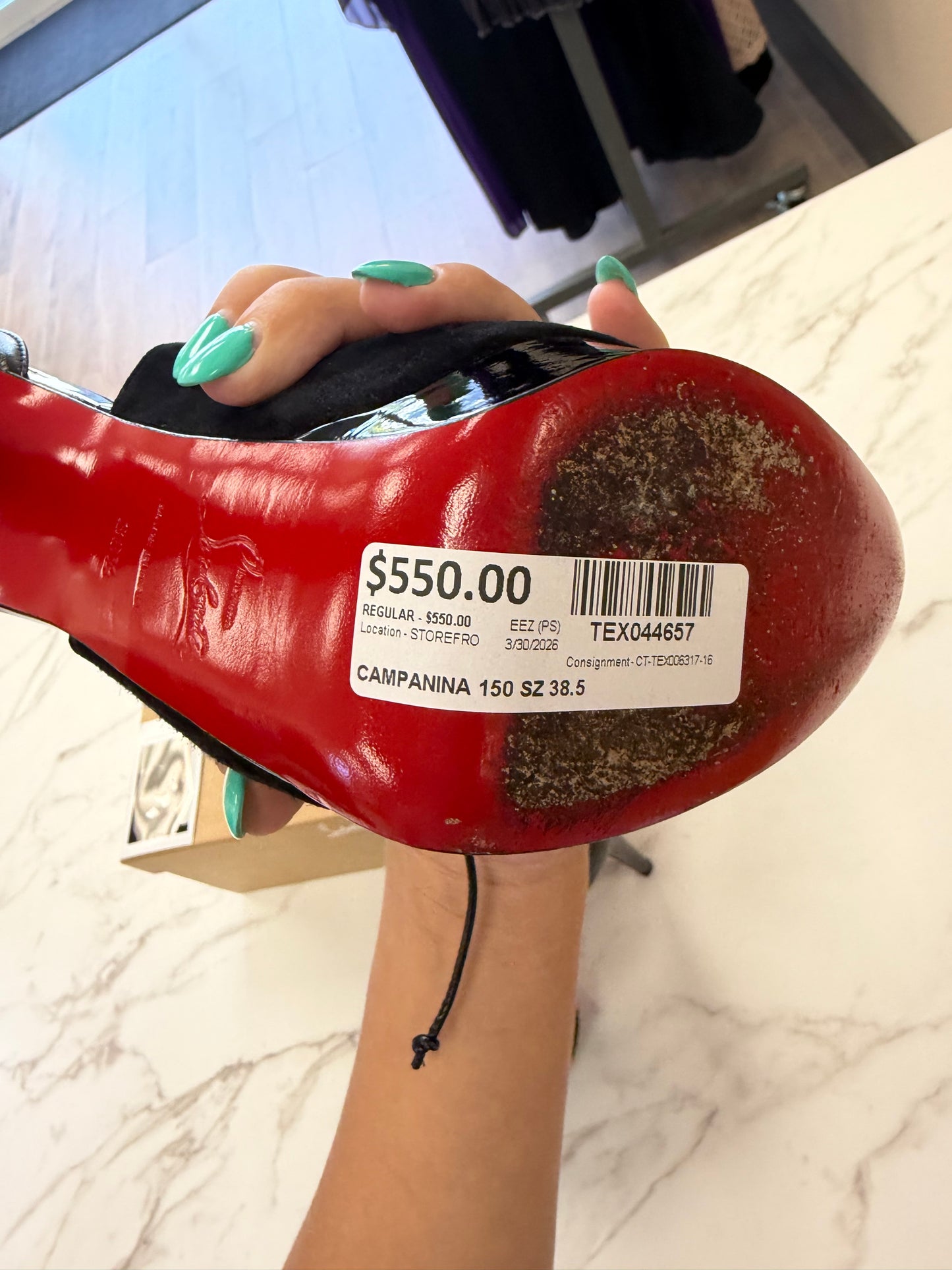 Christian Louboutin CAMPANINA 150 SIZE 38.5 #24