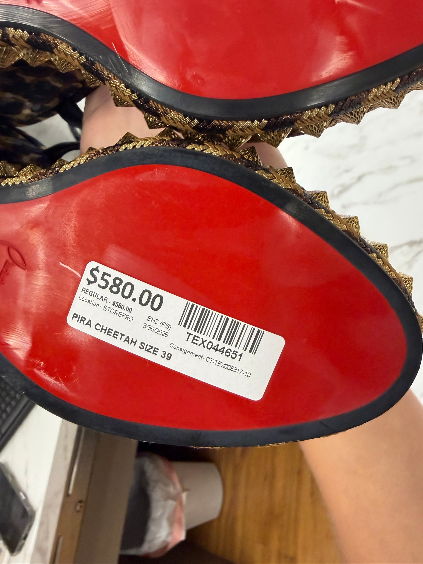 Christian Louboutin PIRA CHEETAH SIZE 39 #11