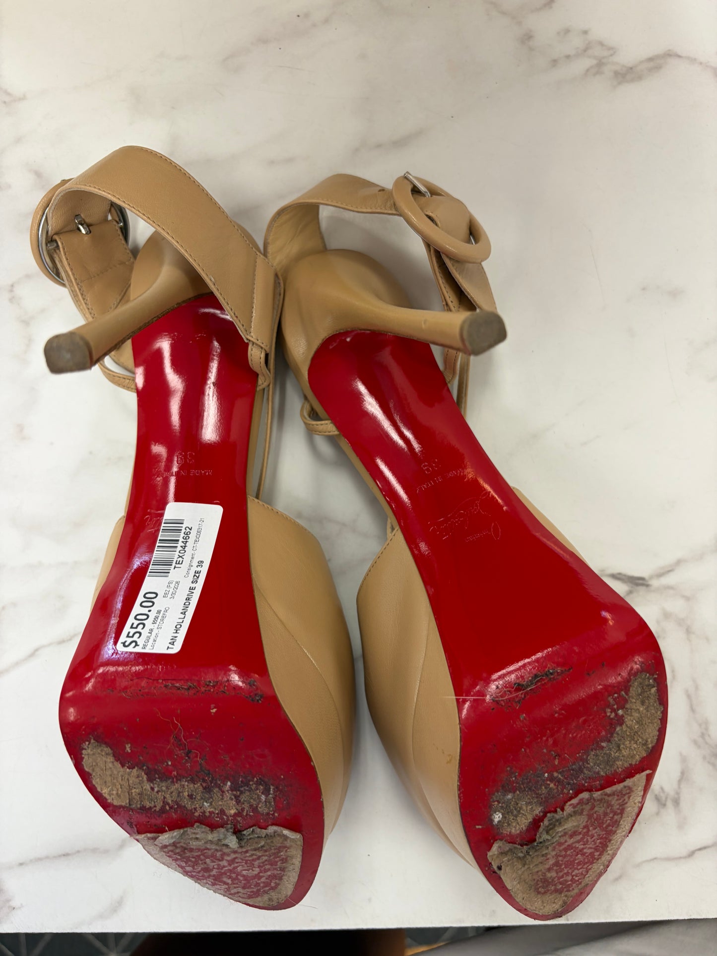 Christian Louboutin TAN HOLLANDRIVE SIZE 39 #20