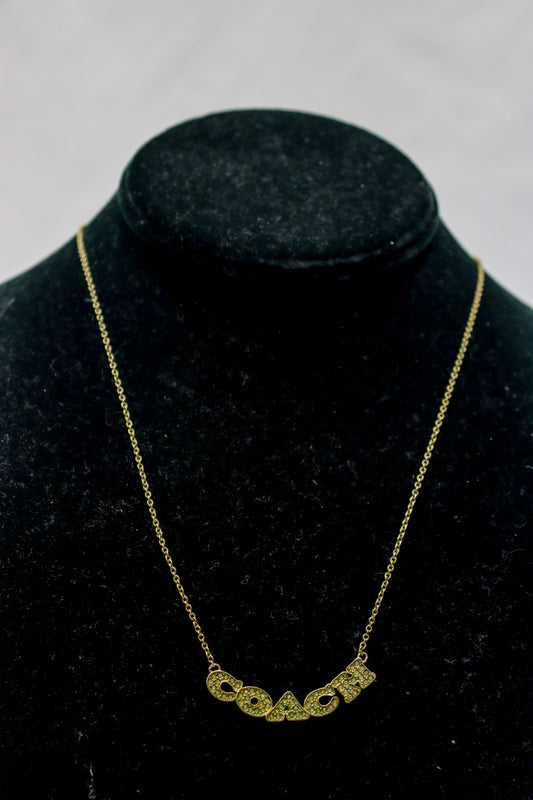 Gold Coach Necklace