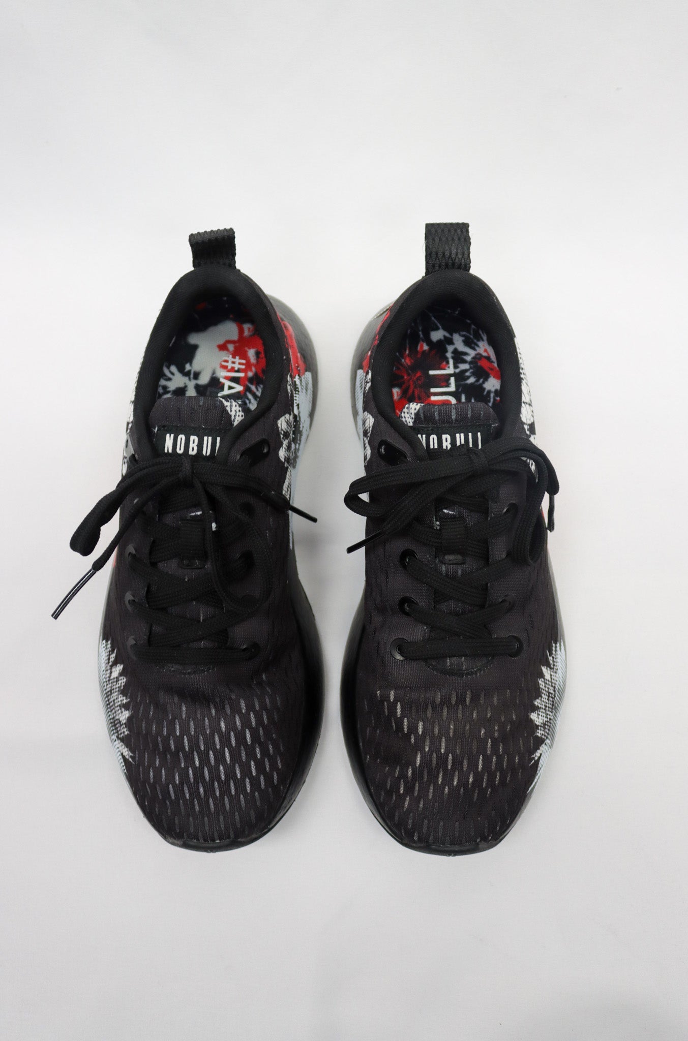 No Bull Black/ Red Sneakers Size 9