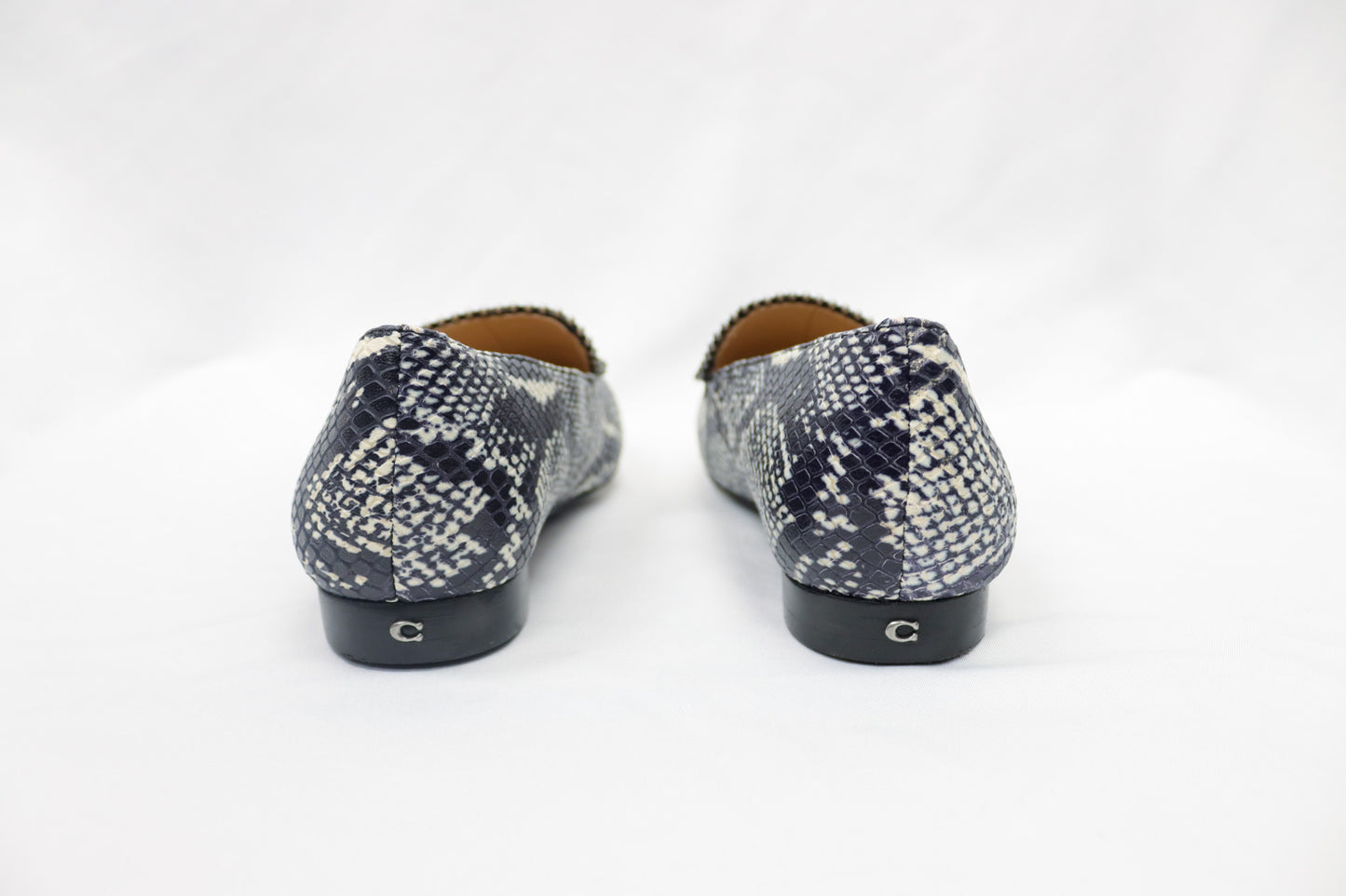 Coach Snake Skin Harper Flats Size 6