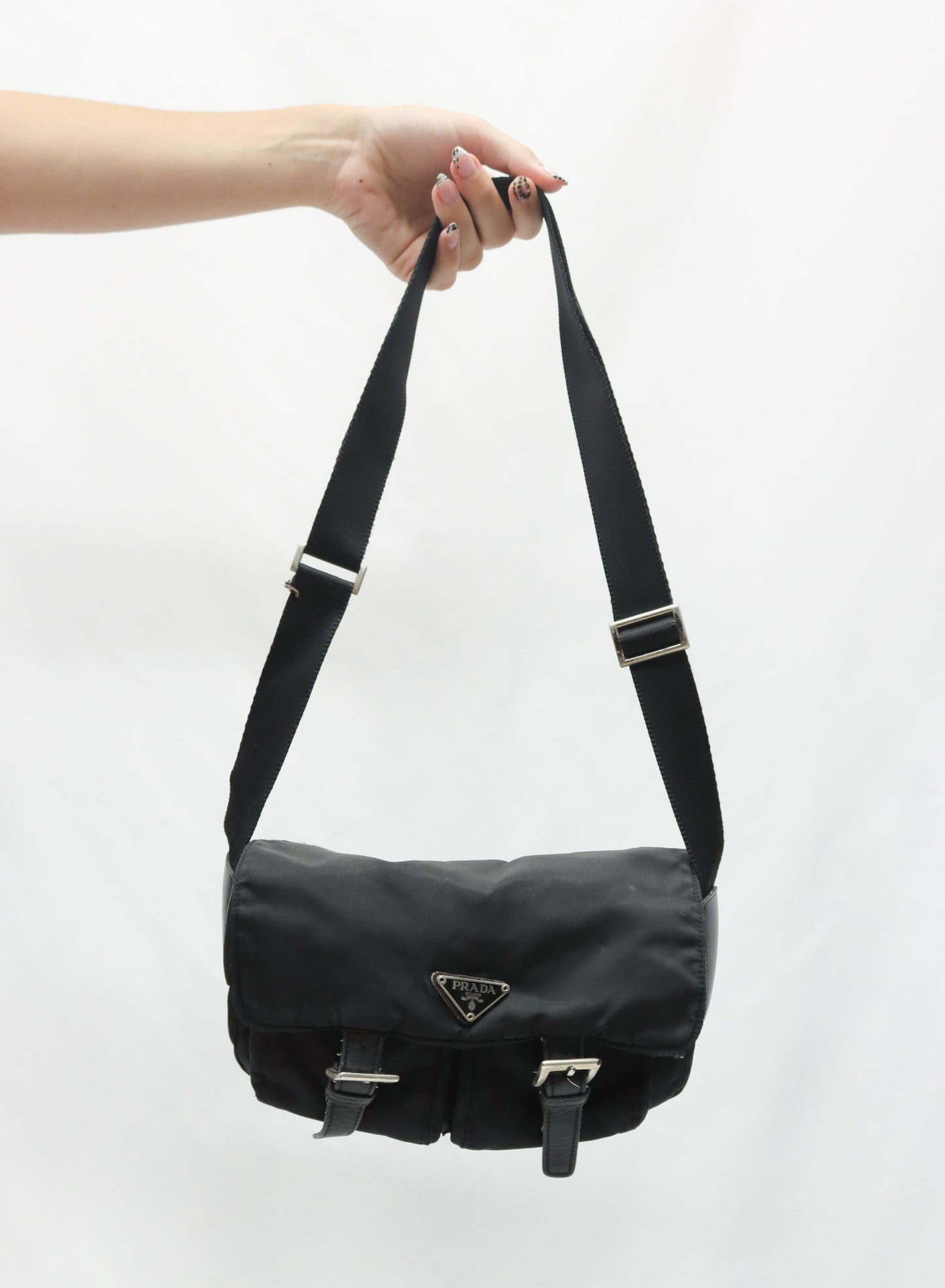 Prada Black Nylon Handbag