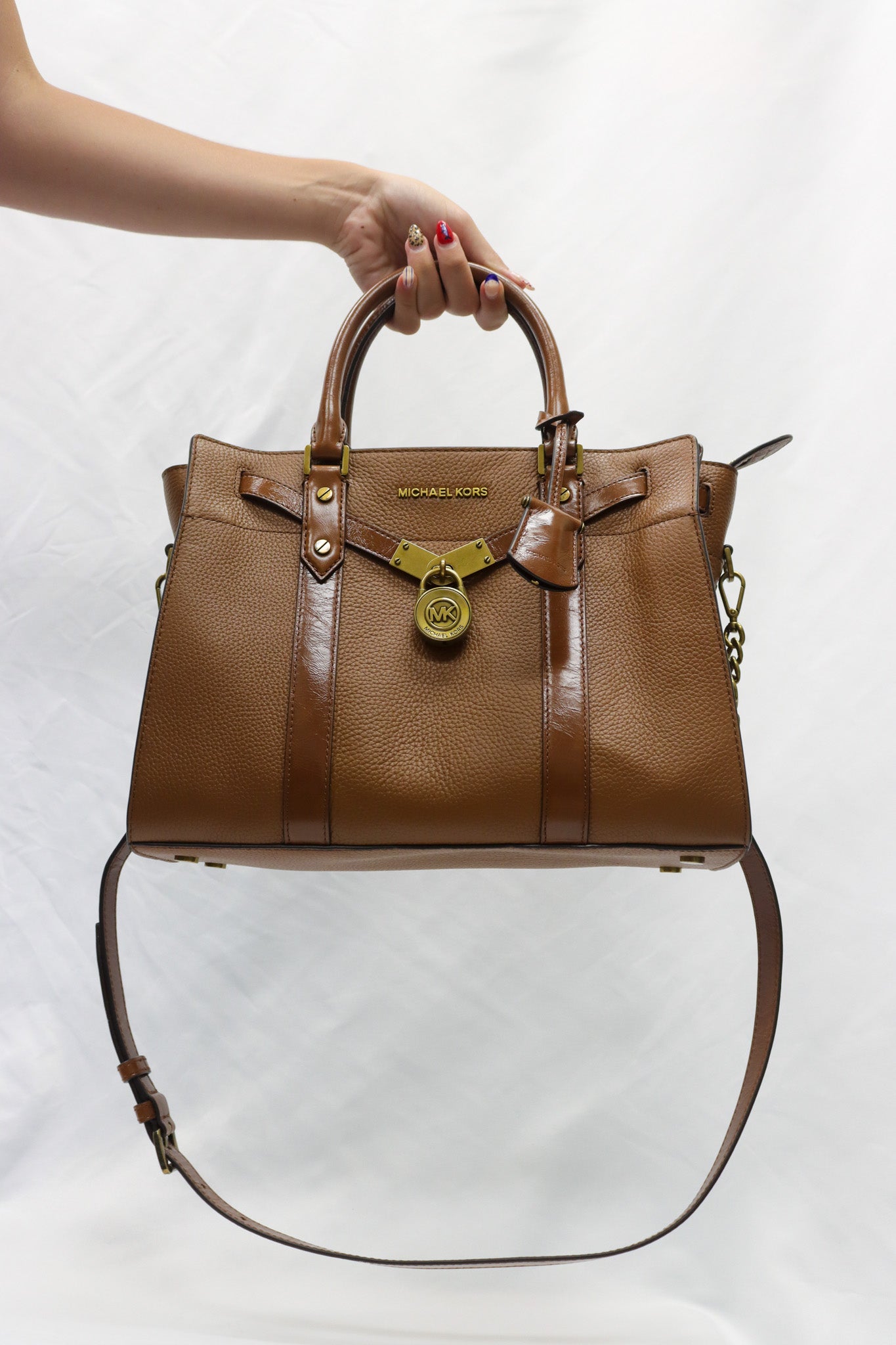 Michael Kors Hamilton Large Brown Satchel
