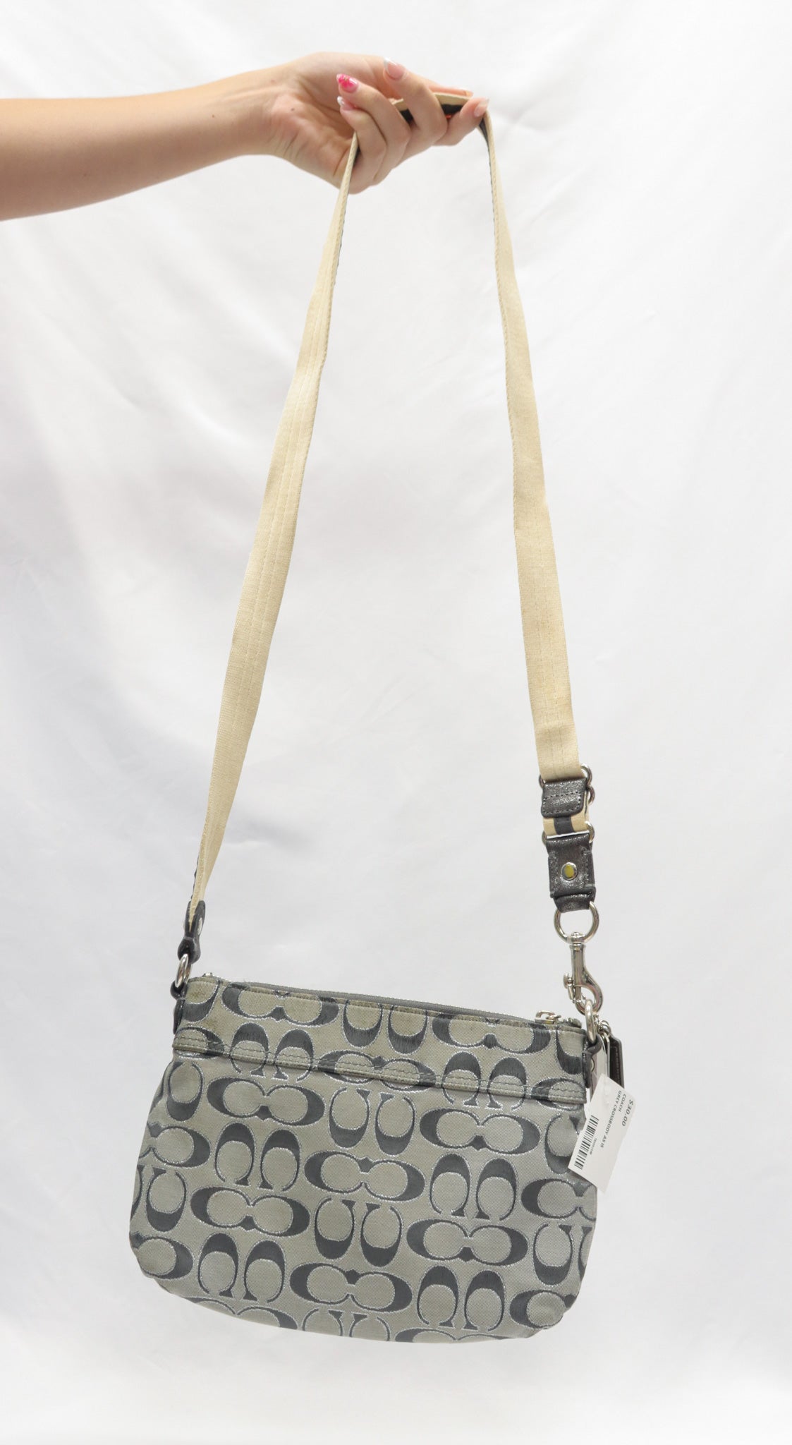Coach Grey Cross Body As Is