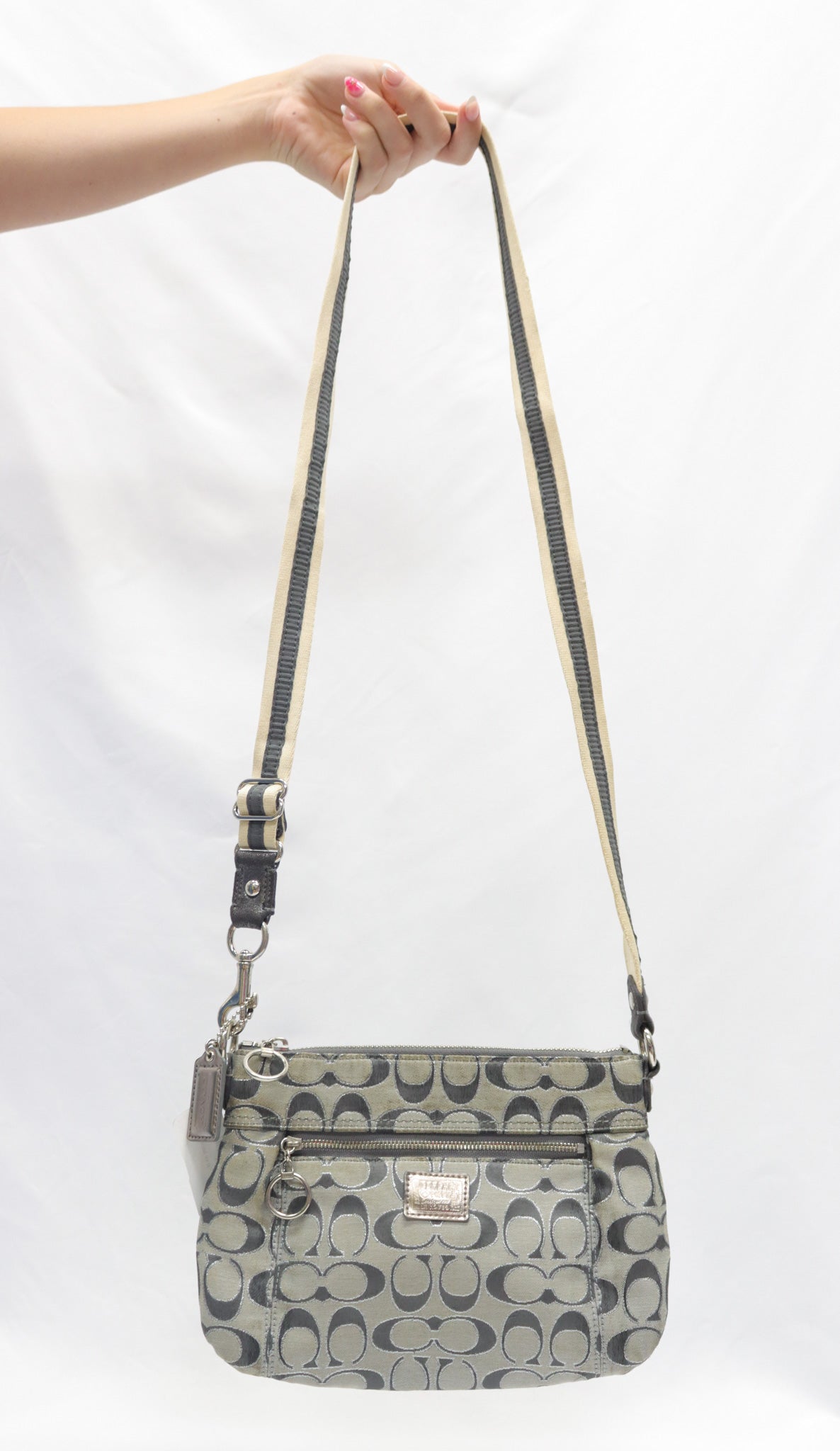 Coach Grey Cross Body As Is