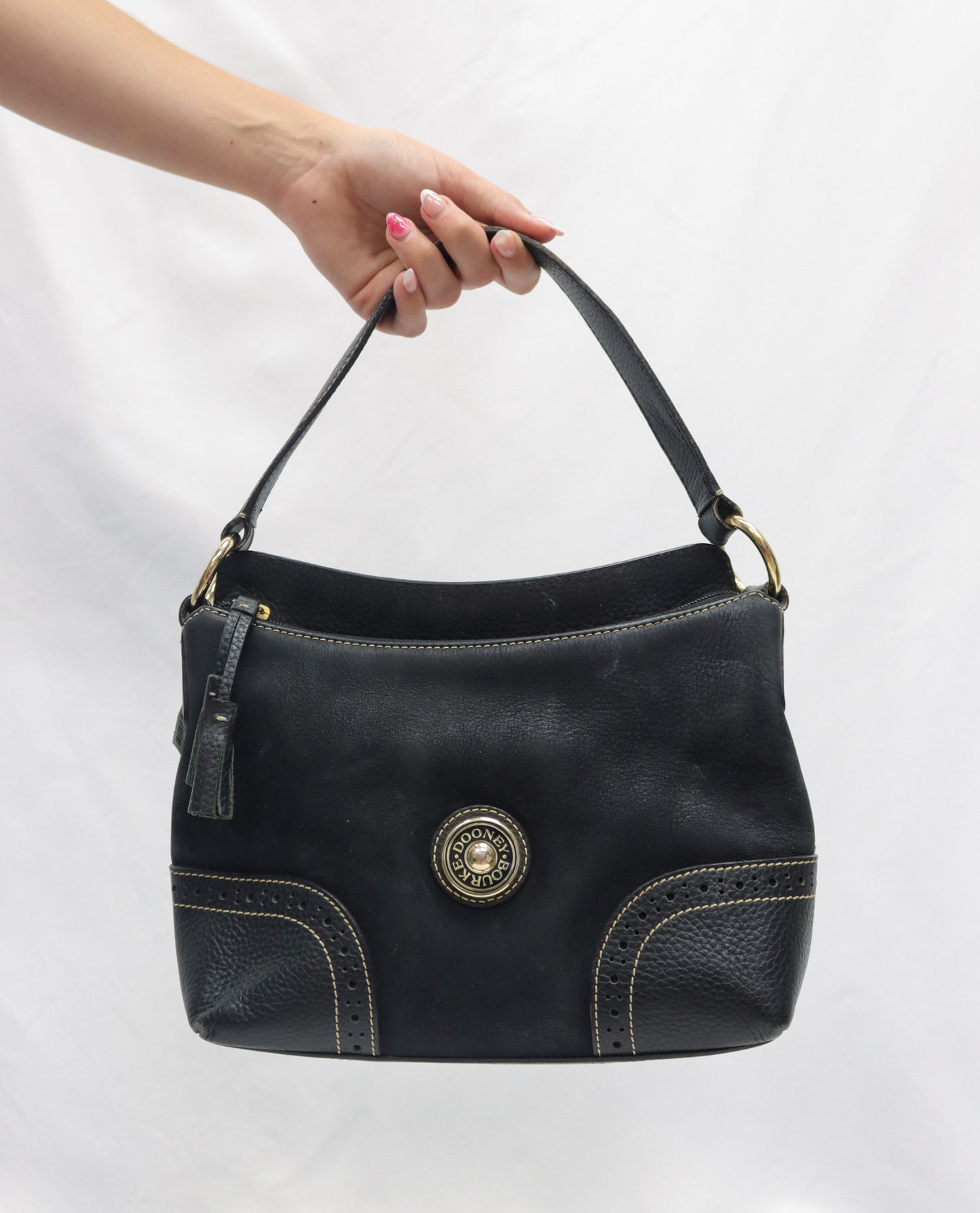 Dooney & Bourke Black Leather Shoulder Bag