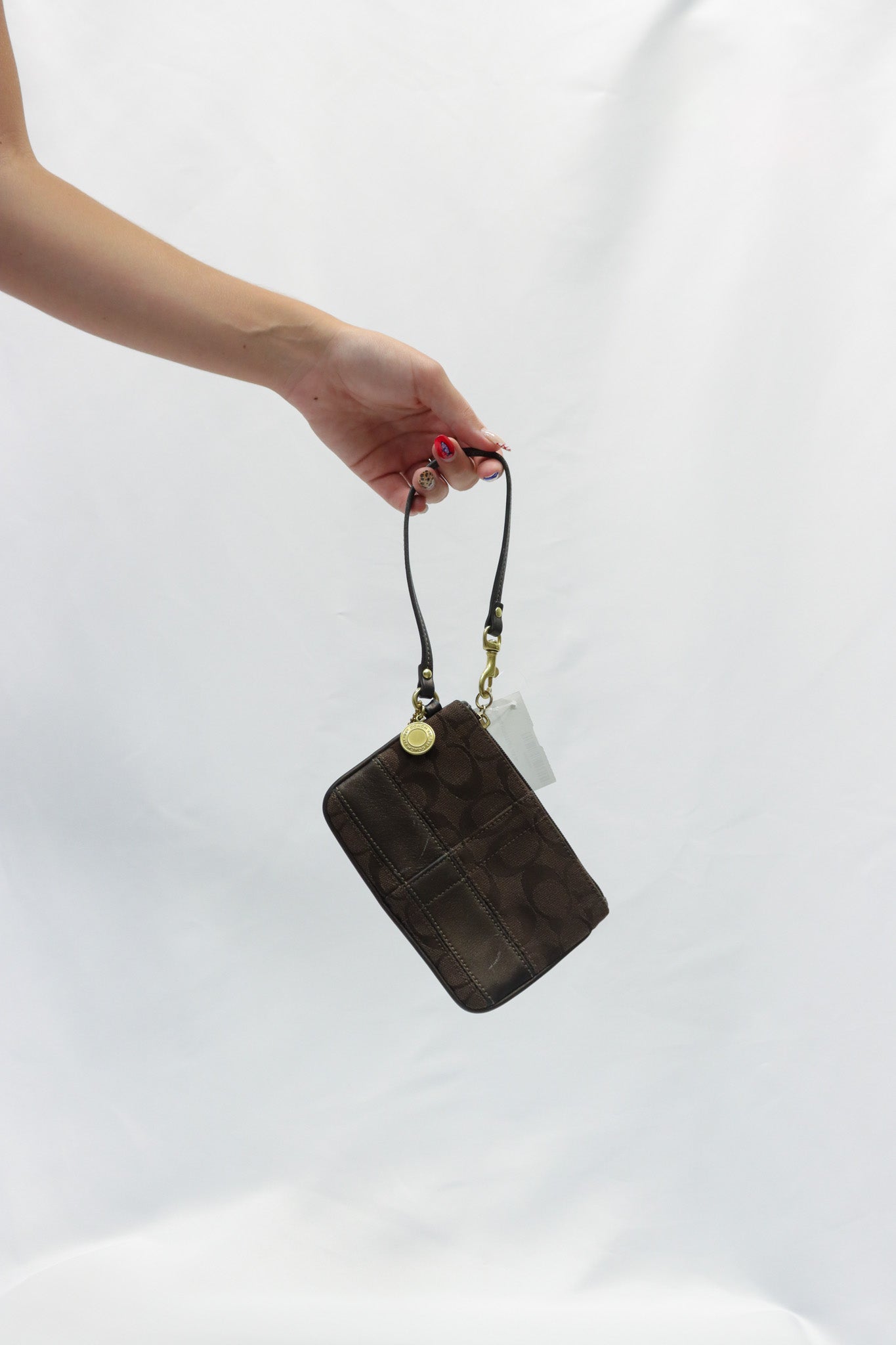Coach Brown Wristlet AS IS