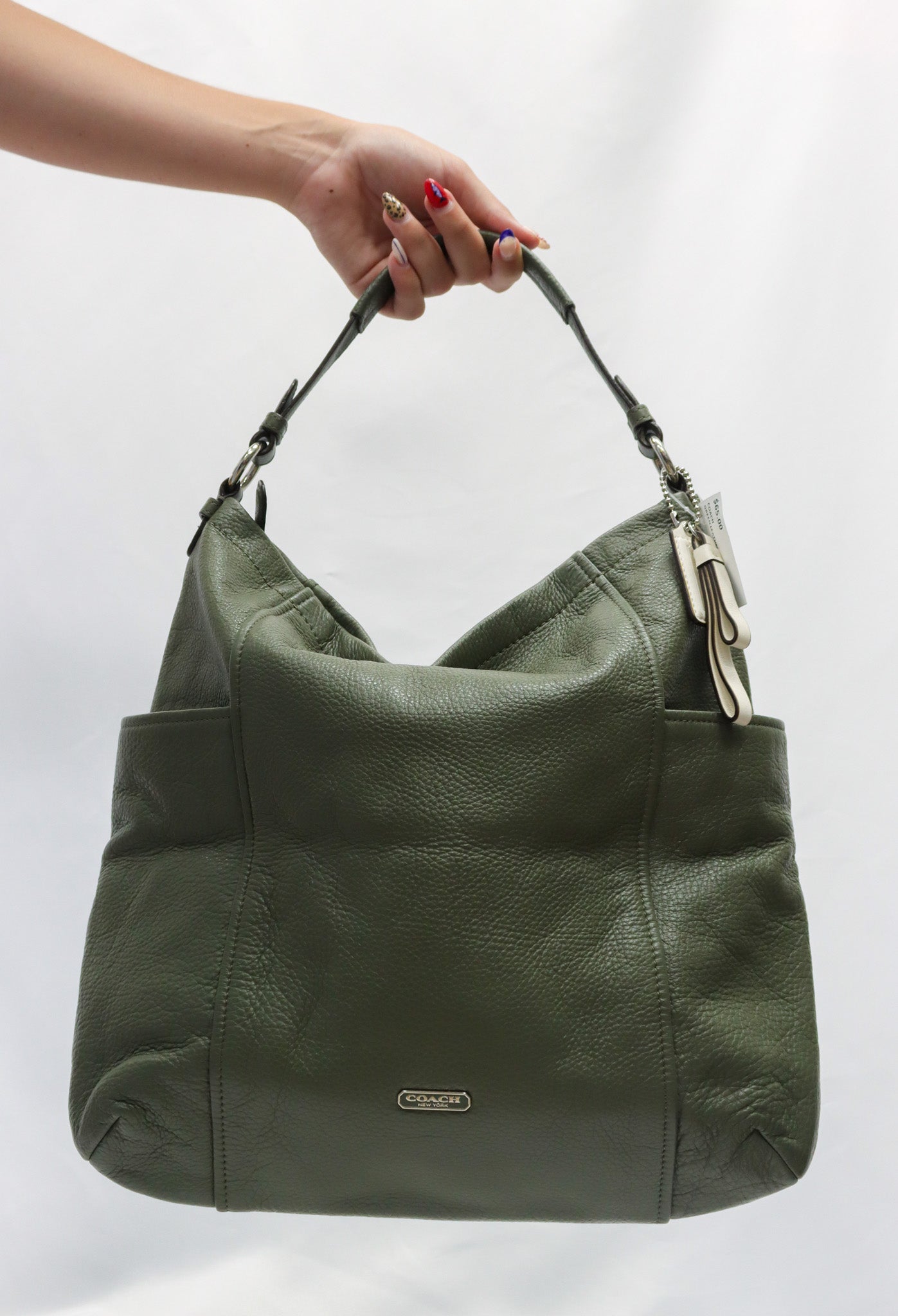 Coach Green Leather Hobo Bag