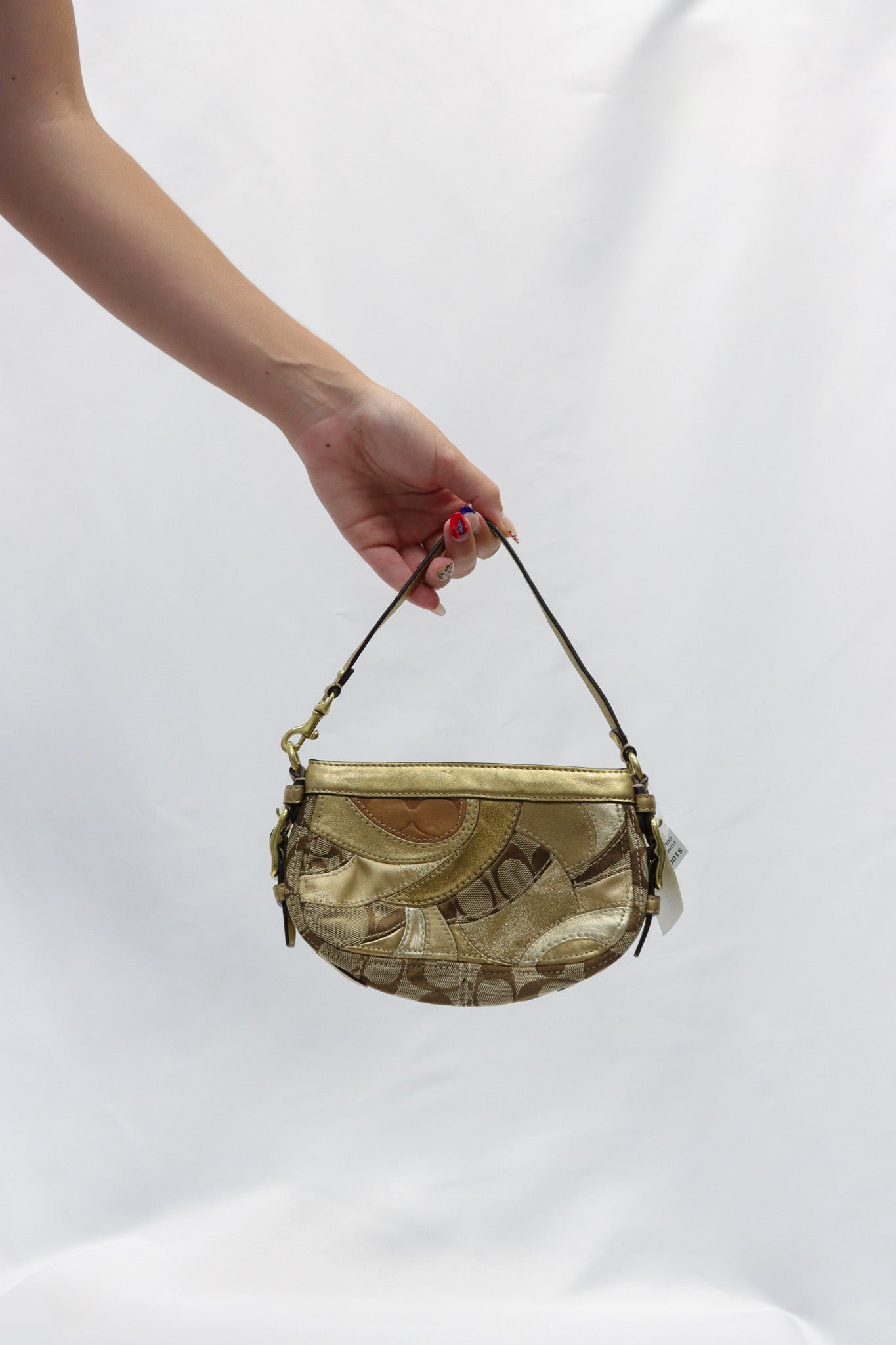 Coach Matallic Gold Shoulder Bag