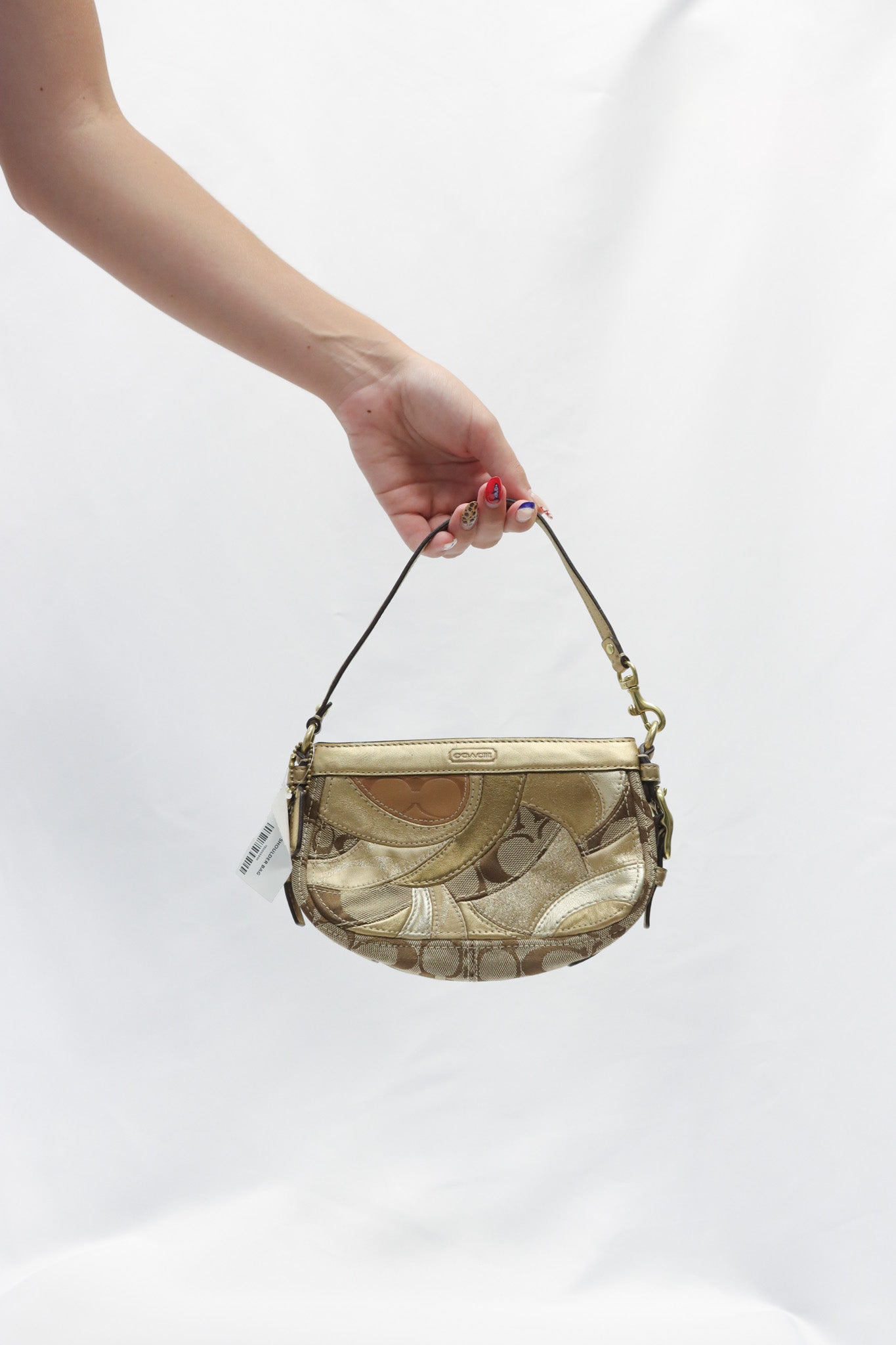 Coach Matallic Gold Shoulder Bag