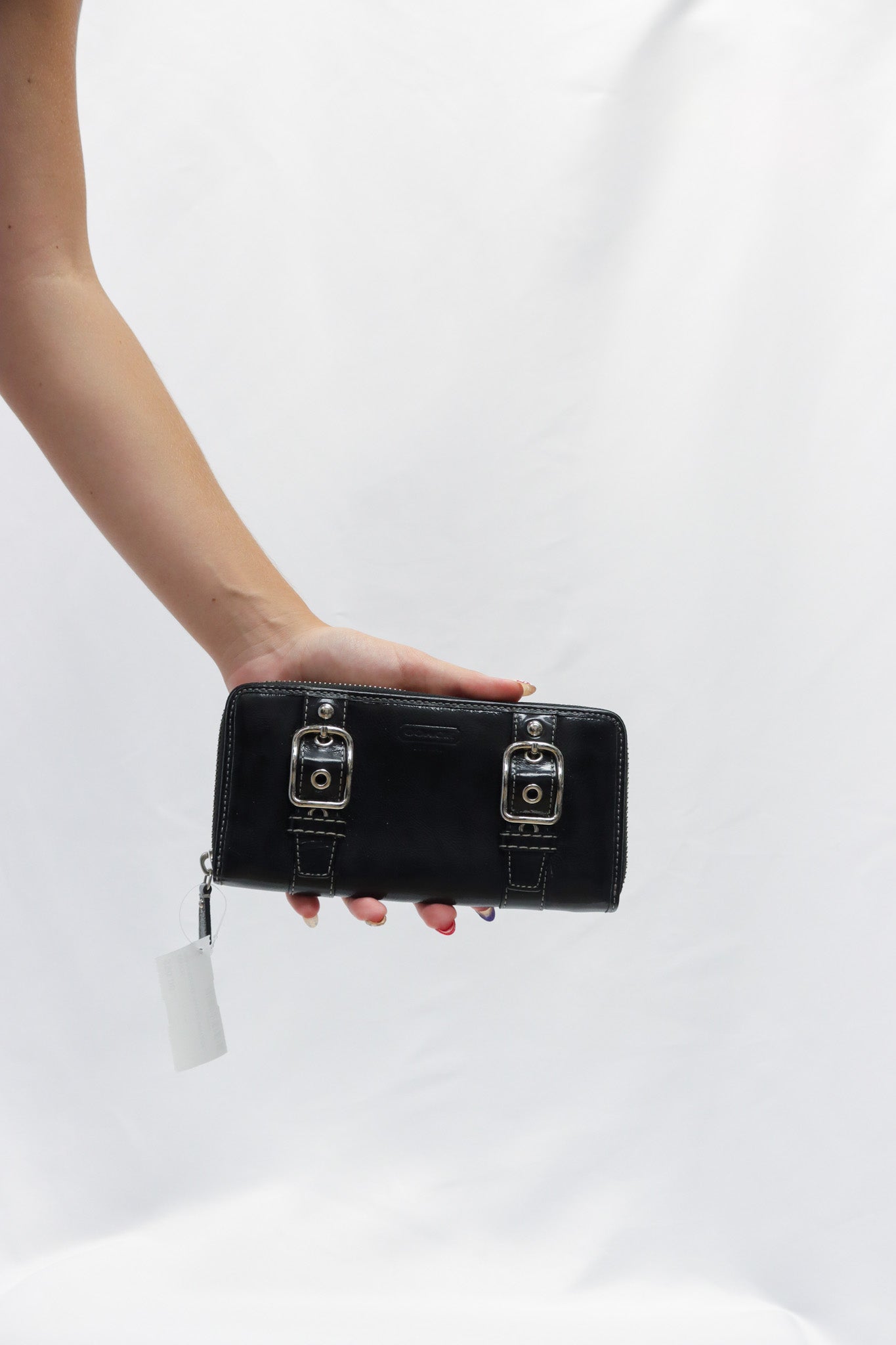 Coach Black Buckel Wallet Vintage