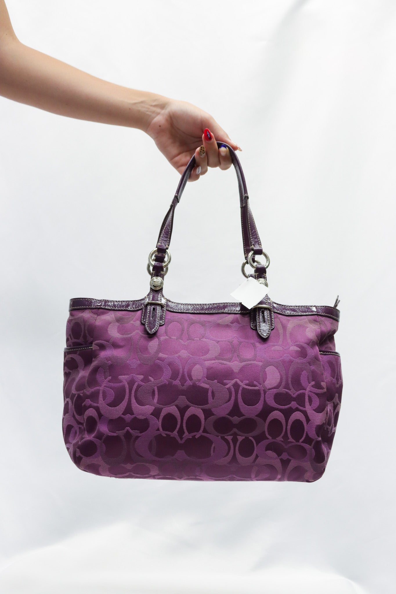 Coach Purple Optic Handbag