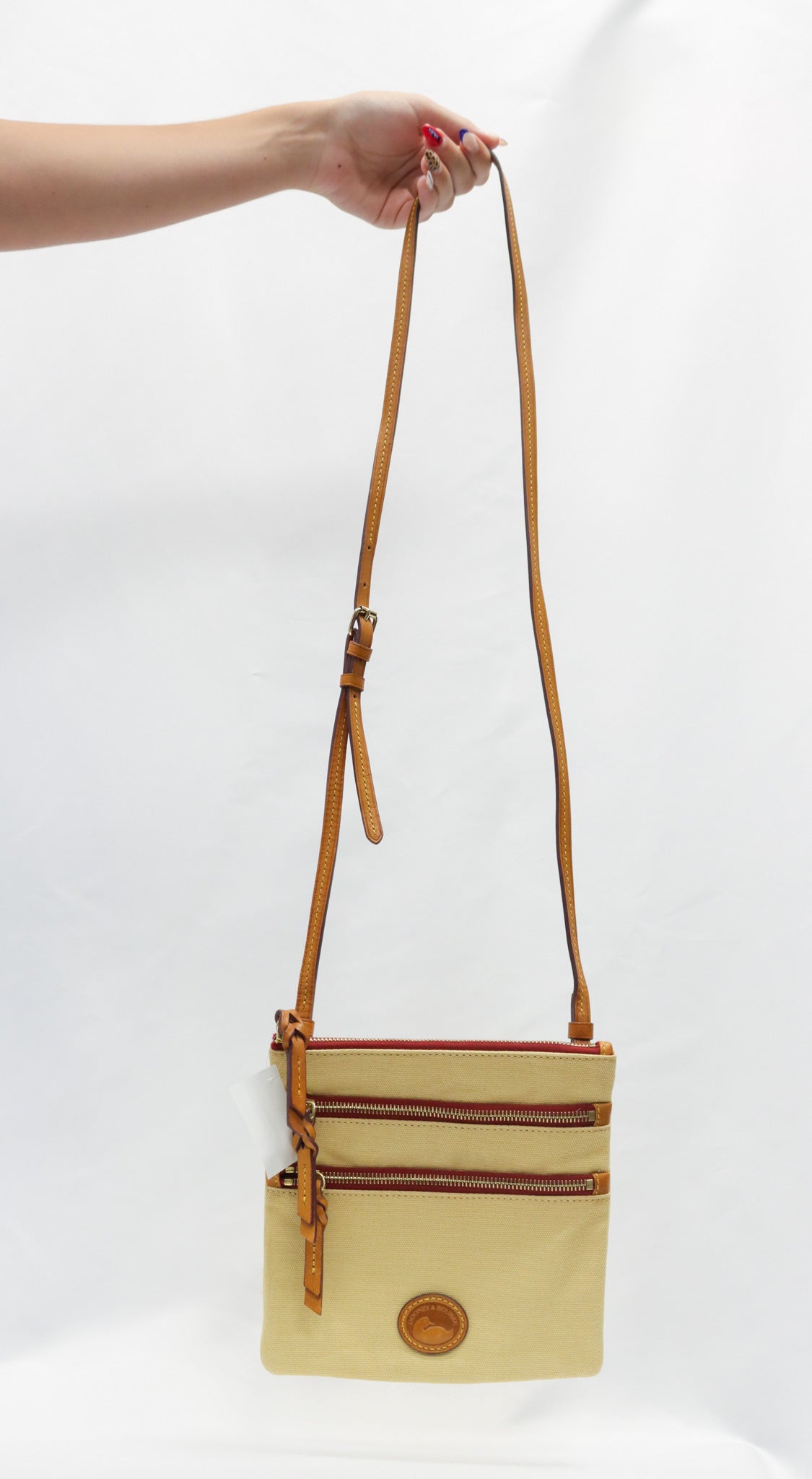 Dooney & Bourke Tan Canvas Crossbody