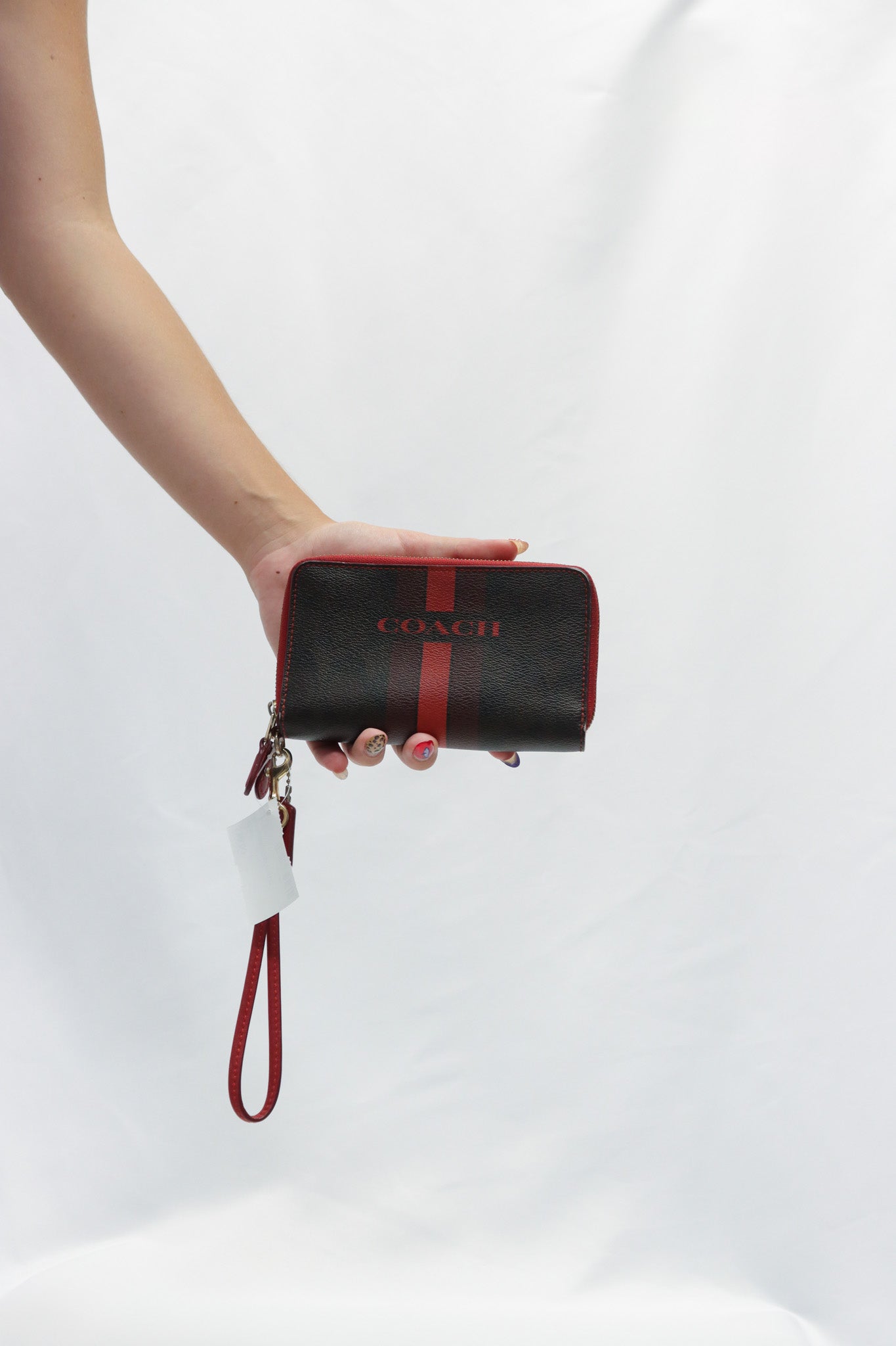 Coach Red Wristlet/ Zip Wallet